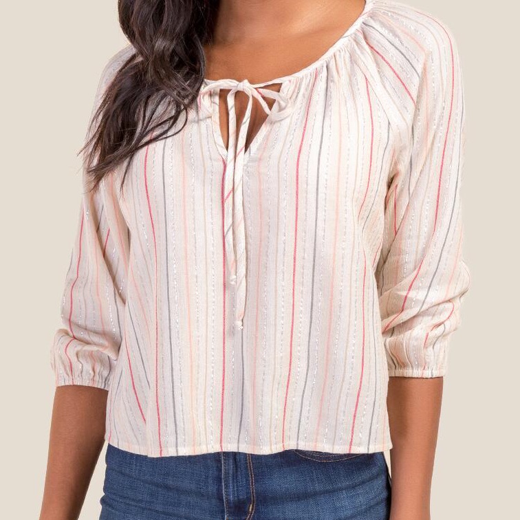 Francesca’s Peasant Blouse Size M Boho Romantic Cottagecore Flowy Feminine
